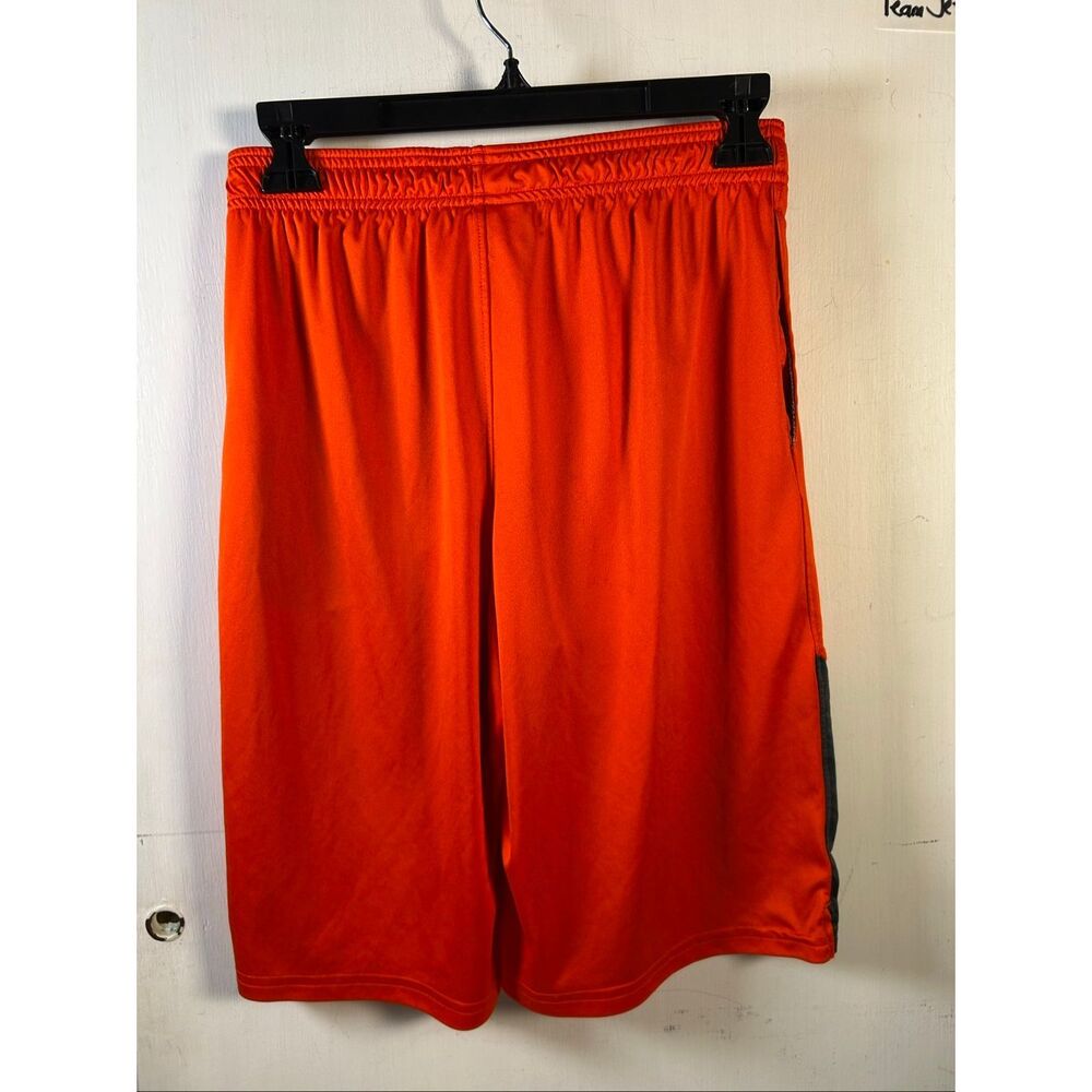 Under Armour UA orange/gray shorts large Youth BAsketball Gym‎ Shorts - Picture 3 of 6